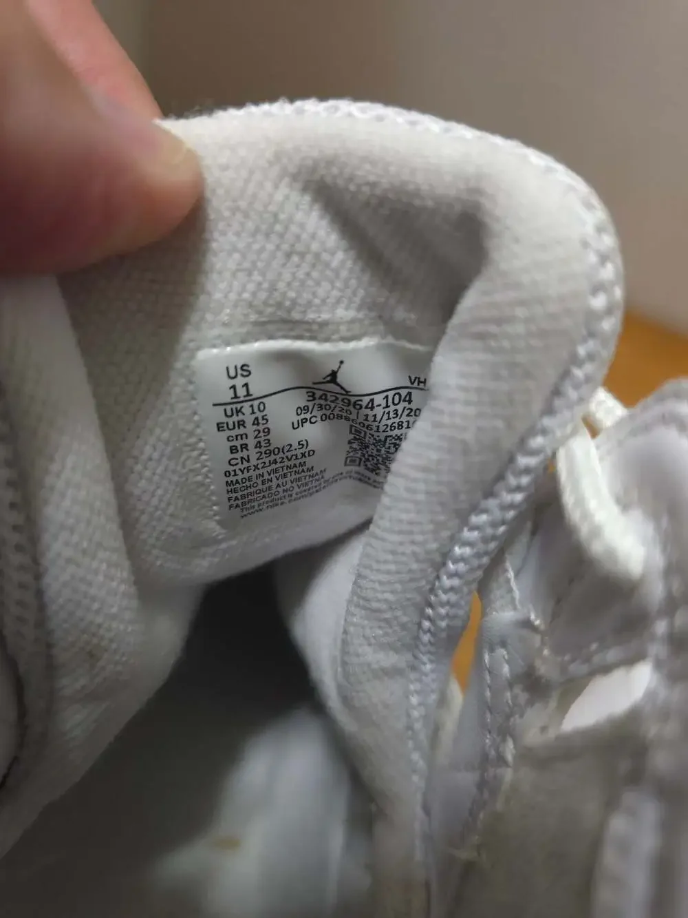 Jordan True Flight White Cement Men's Basketball Shoes
